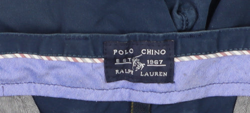 Ralph Lauren Men's Blue Straight Fit Cotton Chino Jeans Size 42