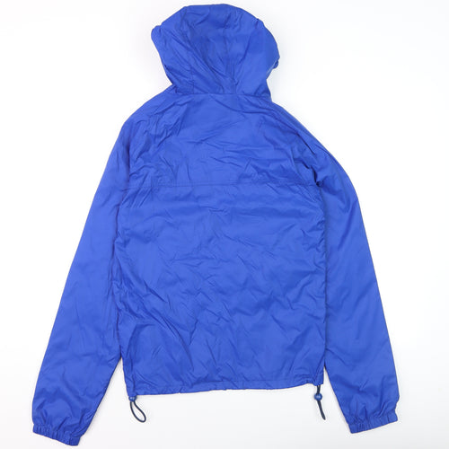 Next Men Blue XS Hooded Nylon Windbreaker Jacket