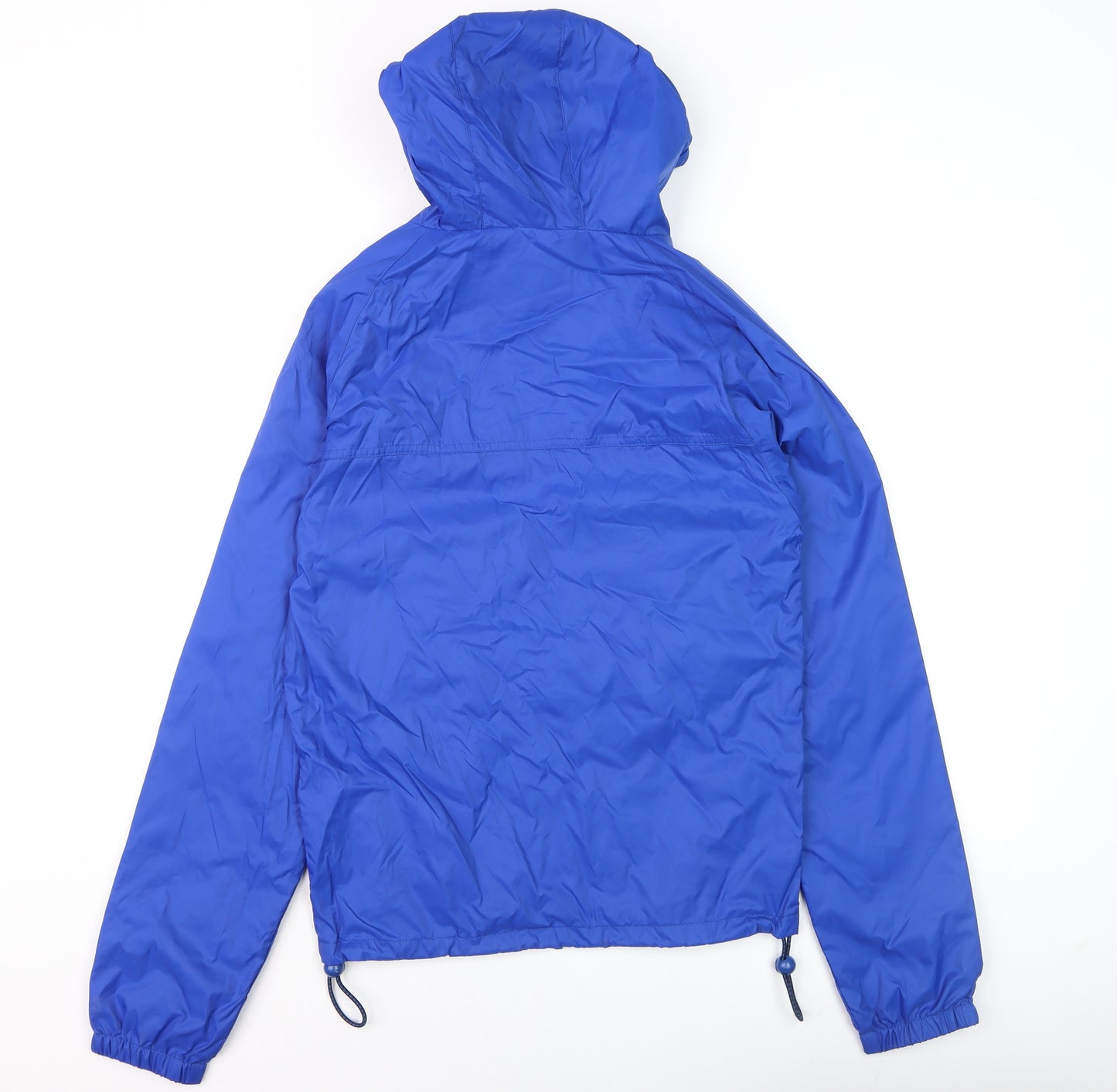 Next Men Blue XS Hooded Nylon Windbreaker Jacket