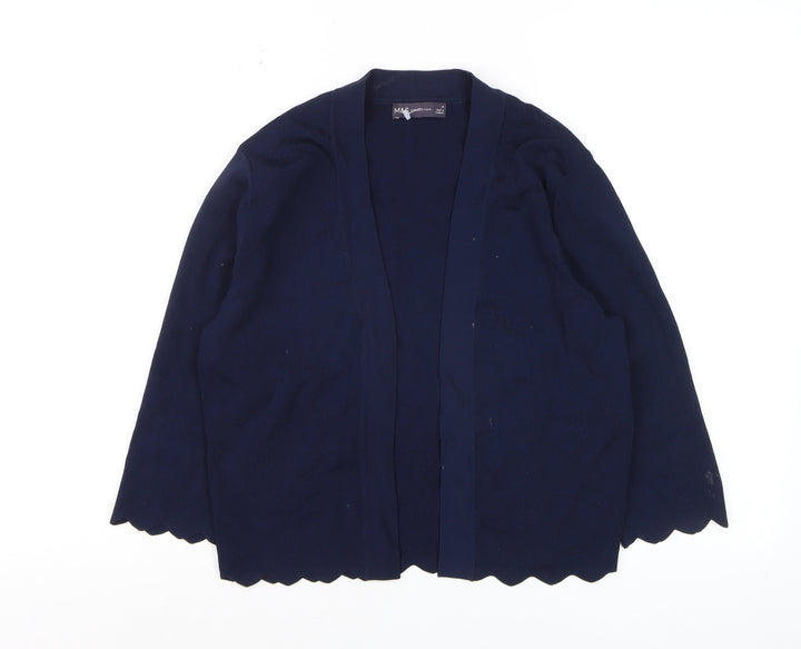 Marks and Spencer Womens Blue Size 10 Knit Open Cardigan