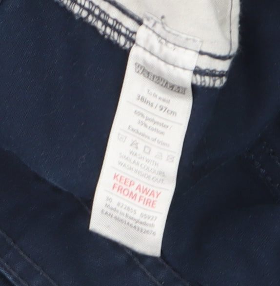 Workwear Men's Blue 38 Cargo Shorts Cotton Blend Workwear Style