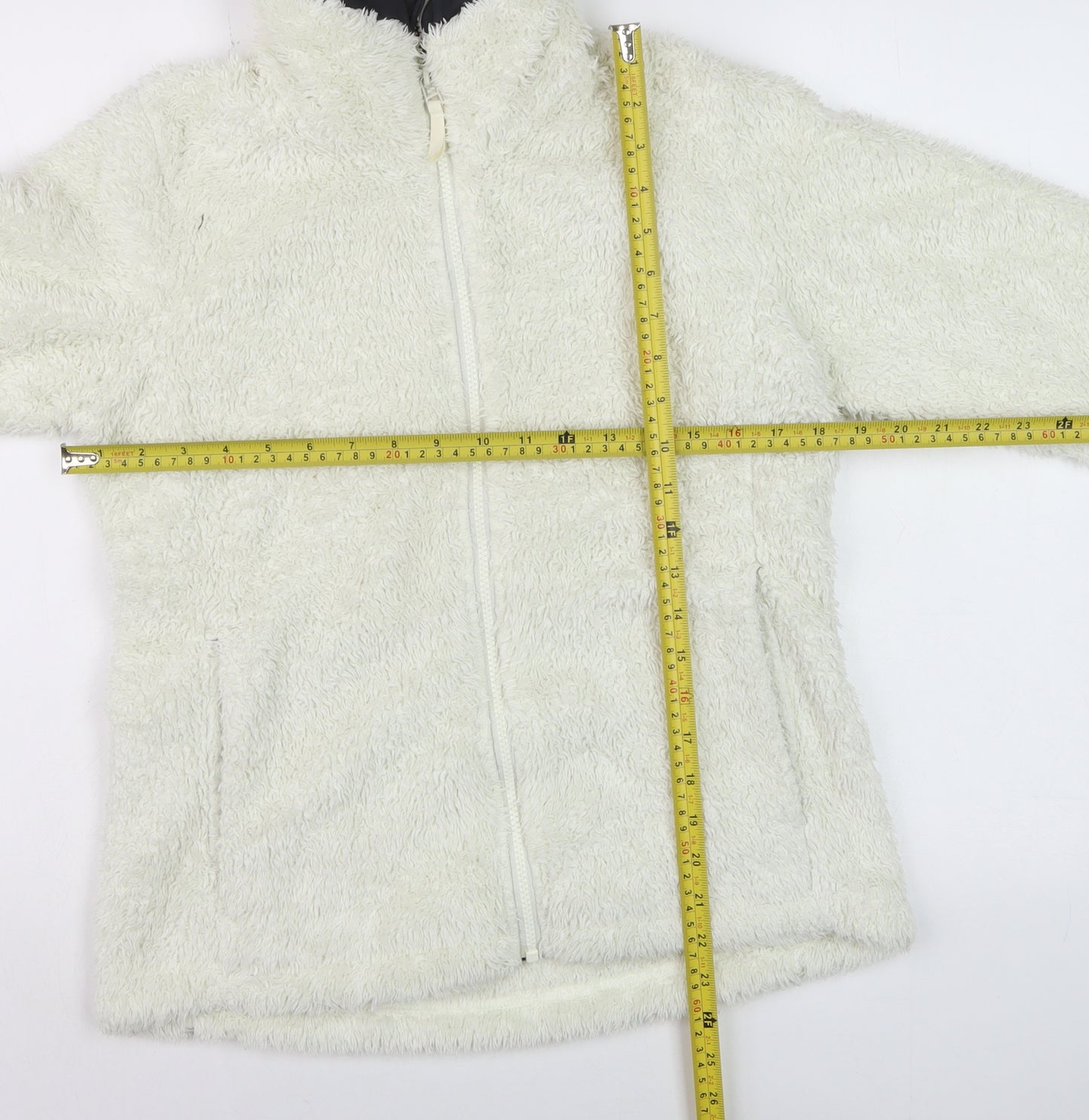 Helly Hansen Womens Ivory Fleece Full Zip Jacket M Regular Fit