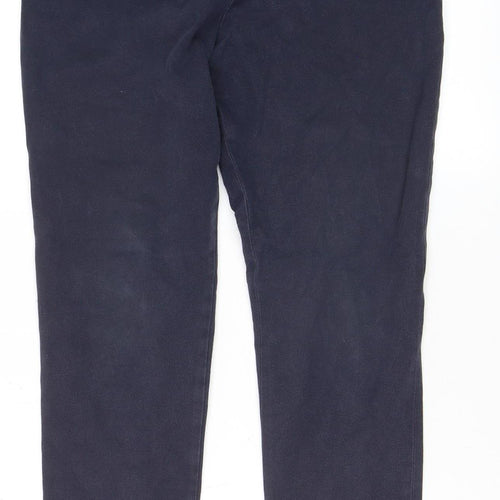 French Connection Women’s Blue Stretch High Rise Zip Leggings Size 12