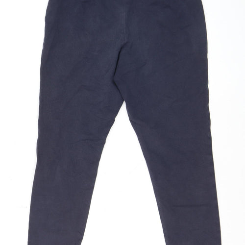 French Connection Women’s Blue Stretch High Rise Zip Leggings Size 12