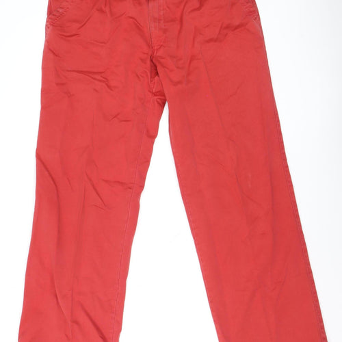 Nautica Men's Red Straight Fit Jeans Size 36 in Regular Cotton