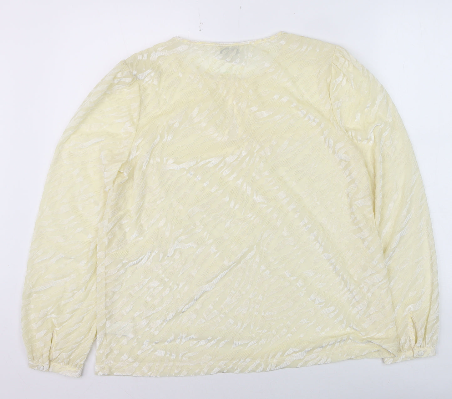 Next Women Ivory Lace Long Sleeve Tunic Blouse Size 14