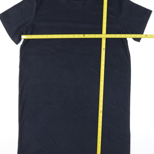 H&M Men's Blue Cotton Crew Neck Short Sleeve T-Shirt Size M