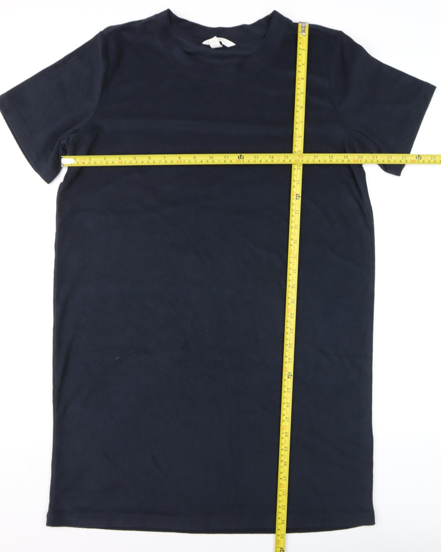 H&M Men's Blue Cotton Crew Neck Short Sleeve T-Shirt Size M