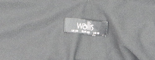 Wallis Women's Black Velvet V-Neck Camisole Tank Top Size 20