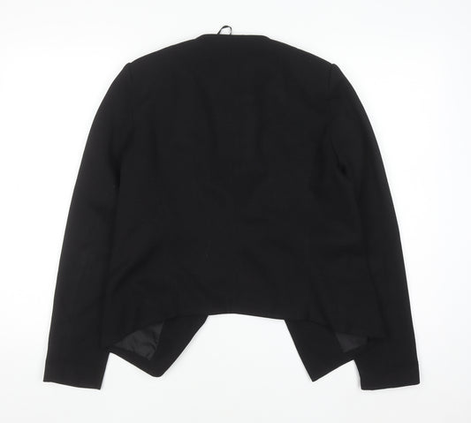 Papaya Women Black Regular Fit Tailored Blazer Jacket Size 10