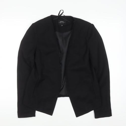 Papaya Women Black Regular Fit Tailored Blazer Jacket Size 10