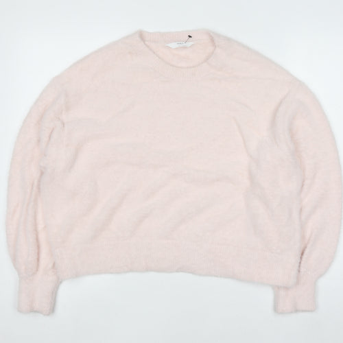 Marks and Spencer Womens Soft Pink L Pullover Knit Jumper