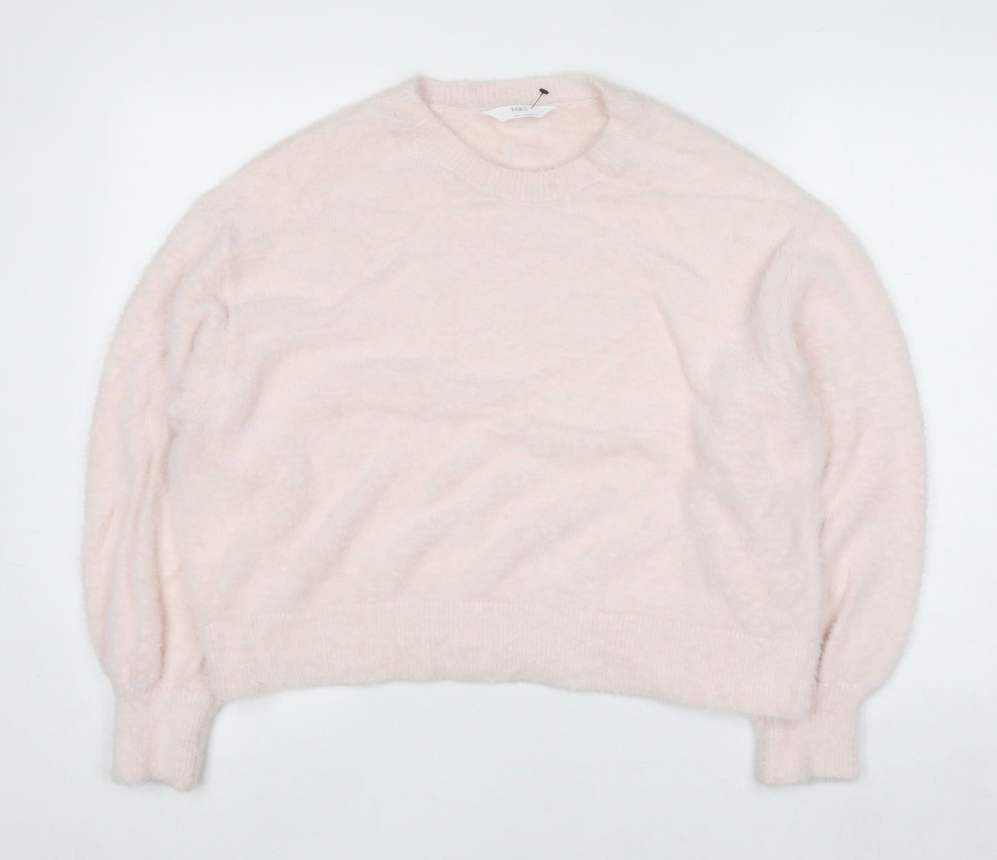 Marks and Spencer Womens Soft Pink L Pullover Knit Jumper