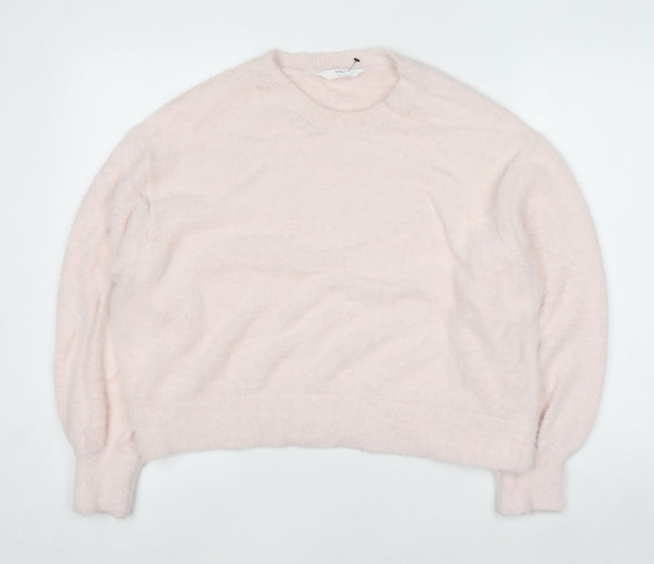 Marks and Spencer Womens Soft Pink L Pullover Knit Jumper