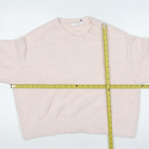 Marks and Spencer Womens Soft Pink L Pullover Knit Jumper
