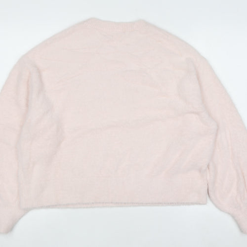 Marks and Spencer Womens Soft Pink L Pullover Knit Jumper