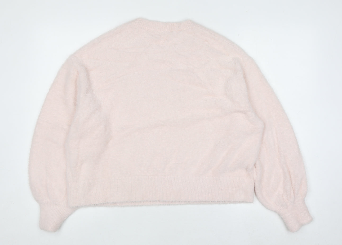 Marks and Spencer Womens Soft Pink L Pullover Knit Jumper