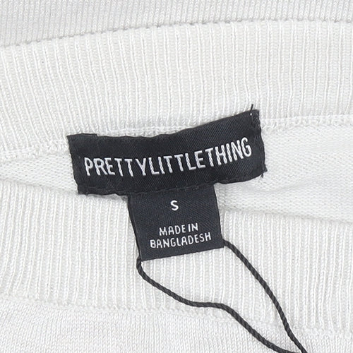 PrettyLittleThing Womens Beige Long Pencil Knit Skirt Size S
