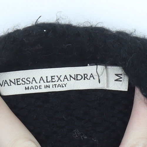 Vanessa Alexandra Women's Black Knit Long Cardigan M