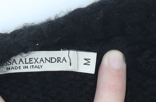 Vanessa Alexandra Women's Black Knit Long Cardigan M