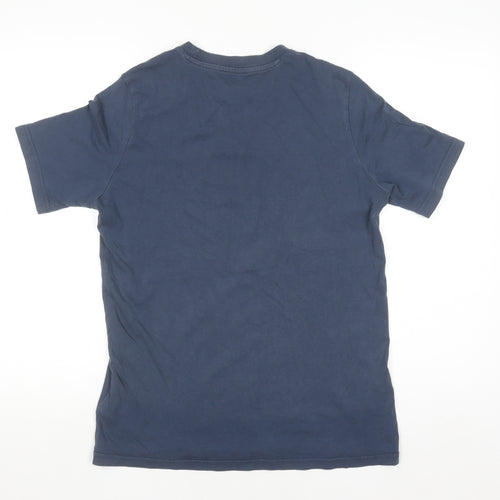 Adidas Boys Navy Blue Graphic Short Sleeve Crew Neck T-Shirt 13-14 Years