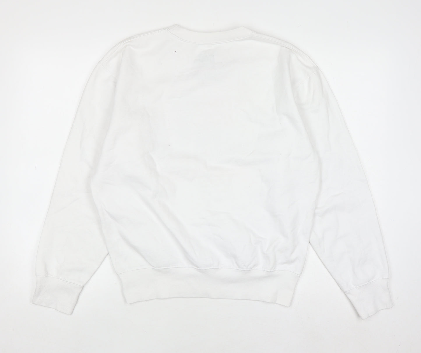 Fanta White XS Women's Graphic Crew Neck Pullover Sweatshirt