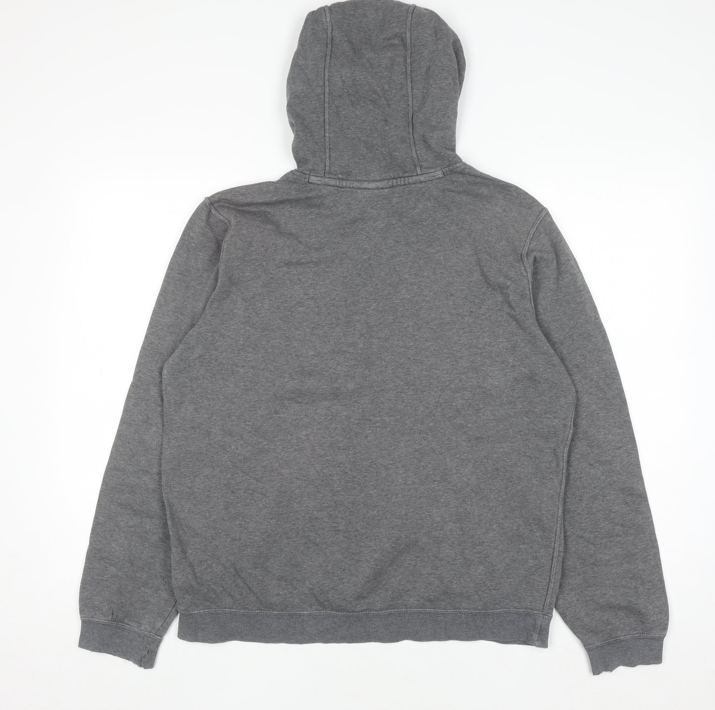 Nike Men's Grey Pullover Hoodie M Regular Fleece Sportswear