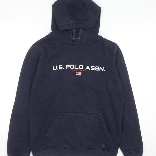 U.S. Polo Assn. Boys Navy Blue Pullover Hoodie Age 14-15 Years