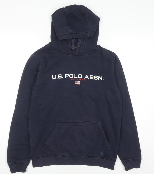 U.S. Polo Assn. Boys Navy Blue Pullover Hoodie Age 14-15 Years