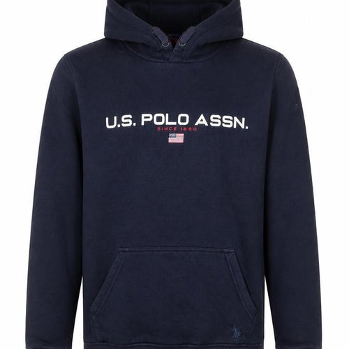 U.S. Polo Assn. Boys Navy Blue Pullover Hoodie Age 14-15 Years