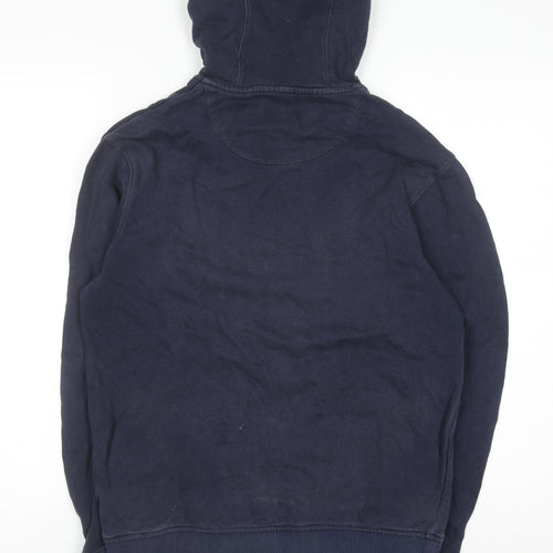 Fred Perry Men's Blue Full Zip Hoodie Size S Cotton Classic