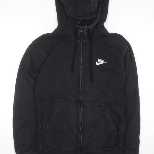 Nike Men's Black Full Zip Hoodie Size S Fleece Sweatshirt