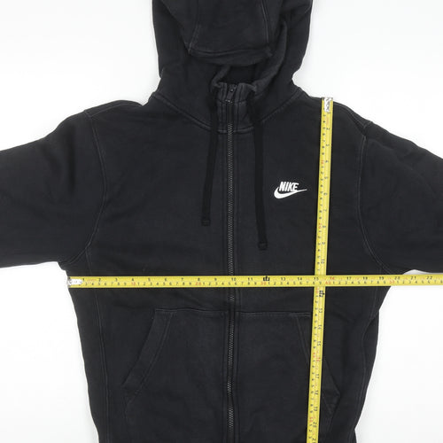 Nike Men's Black Full Zip Hoodie Size S Fleece Sweatshirt