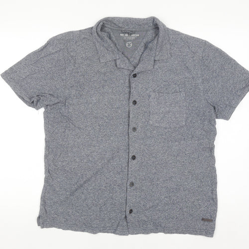 RJR John Rocha Men’s Grey Cotton Short Sleeve Polo Shirt Size M