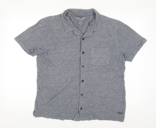 RJR John Rocha Men’s Grey Cotton Short Sleeve Polo Shirt Size M