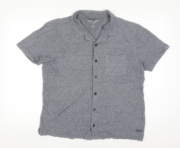 RJR John Rocha Men’s Grey Cotton Short Sleeve Polo Shirt Size M