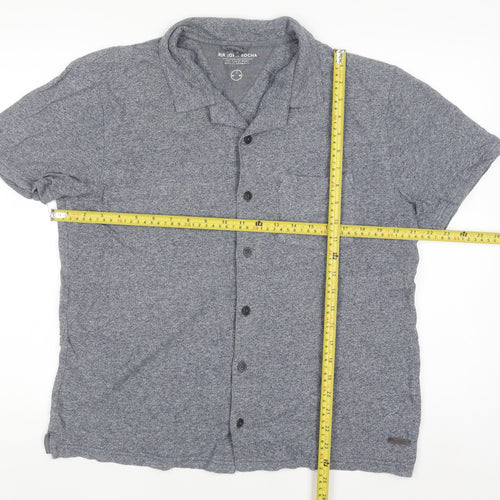 RJR John Rocha Men’s Grey Cotton Short Sleeve Polo Shirt Size M