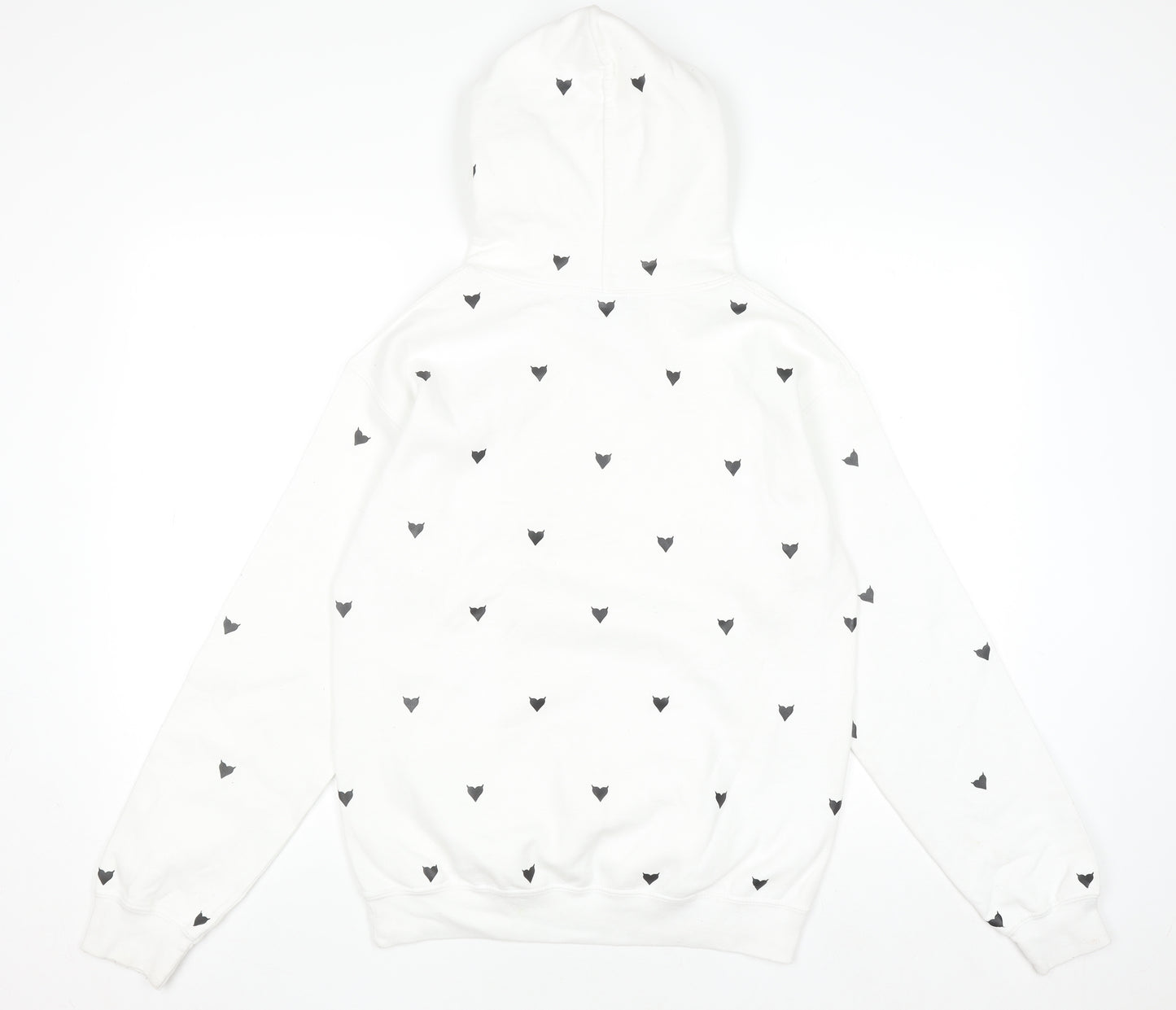 MARIAGULINA Women’s White Printed Pullover Hoodie Size S