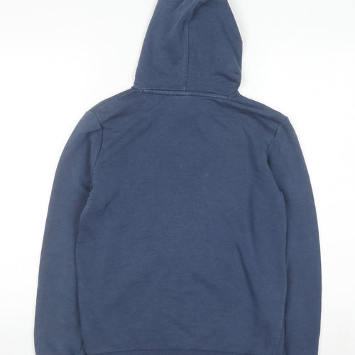 Puma Boys Blue Pullover Hoodie 13-14 Years Graphic Print Cotton Blend