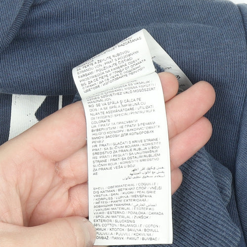 Puma Boys Blue Pullover Hoodie 13-14 Years Graphic Print Cotton Blend