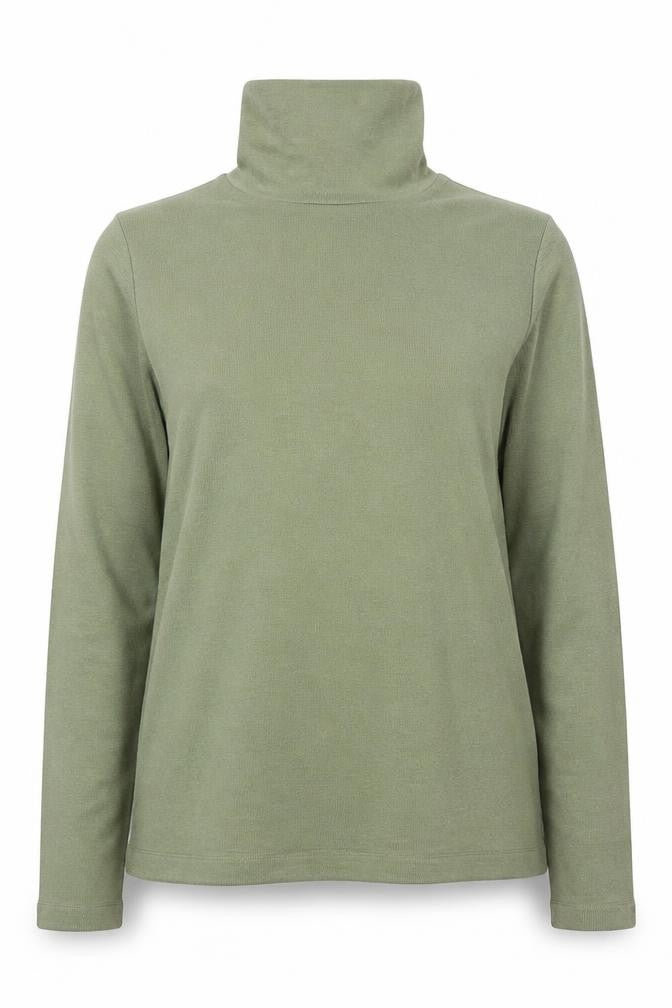 Marks and Spencer Women Green Roll Neck Long Sleeve Wool Blend Jumper Size 14