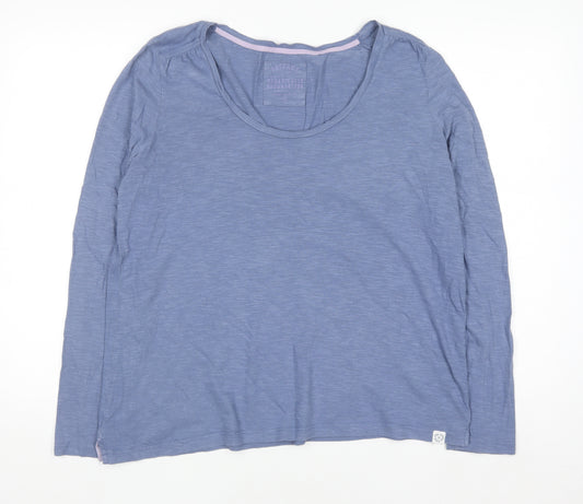 FatFace Women’s Blue Long Sleeve Organic Cotton T-Shirt Size L