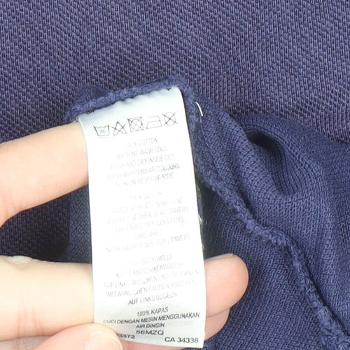 French Connection Men's Purple Polo Shirt Size L Cotton Casual Top