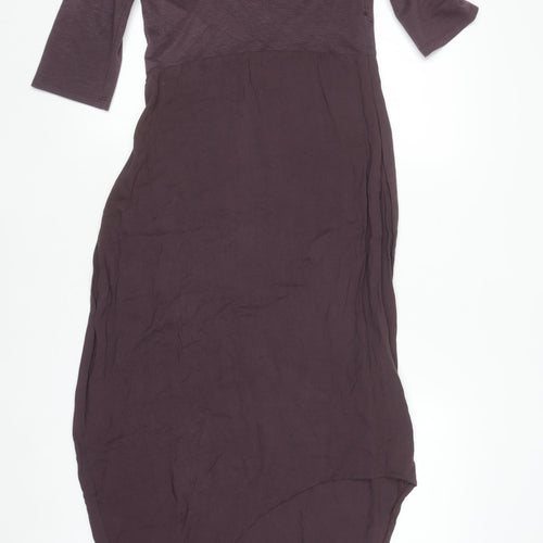 Ronen Chen Women's Purple Asymmetric Hi-Low Dress Size 10