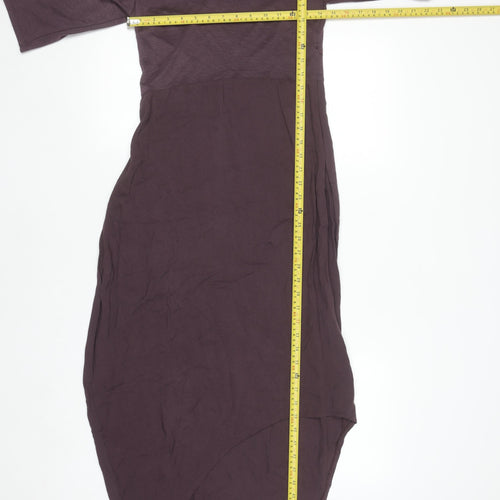 Ronen Chen Women's Purple Asymmetric Hi-Low Dress Size 10