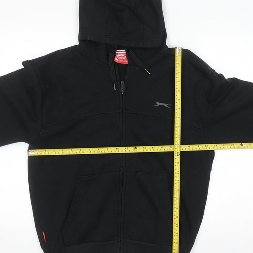 Slazenger Men’s Black Full Zip Hoodie Size S Fleece Sportswear