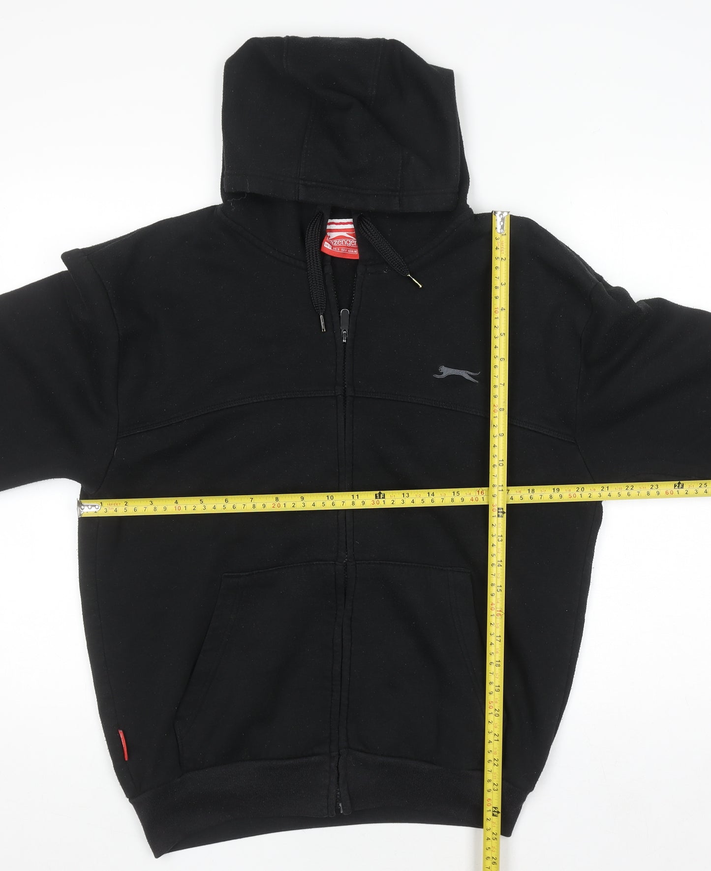 Slazenger Men’s Black Full Zip Hoodie Size S Fleece Sportswear