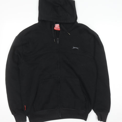 Slazenger Men’s Black Full Zip Hoodie Size S Fleece Sportswear
