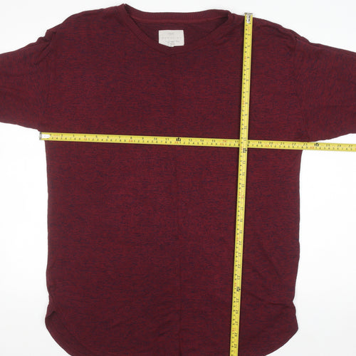 Next Women’s Burgundy Long Sleeve Viscose Blend Tunic Top Size 16