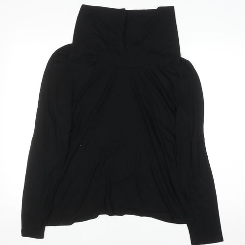 Next Women’s Black Roll Neck Long Sleeve Jersey Top UK 20